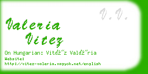 valeria vitez business card